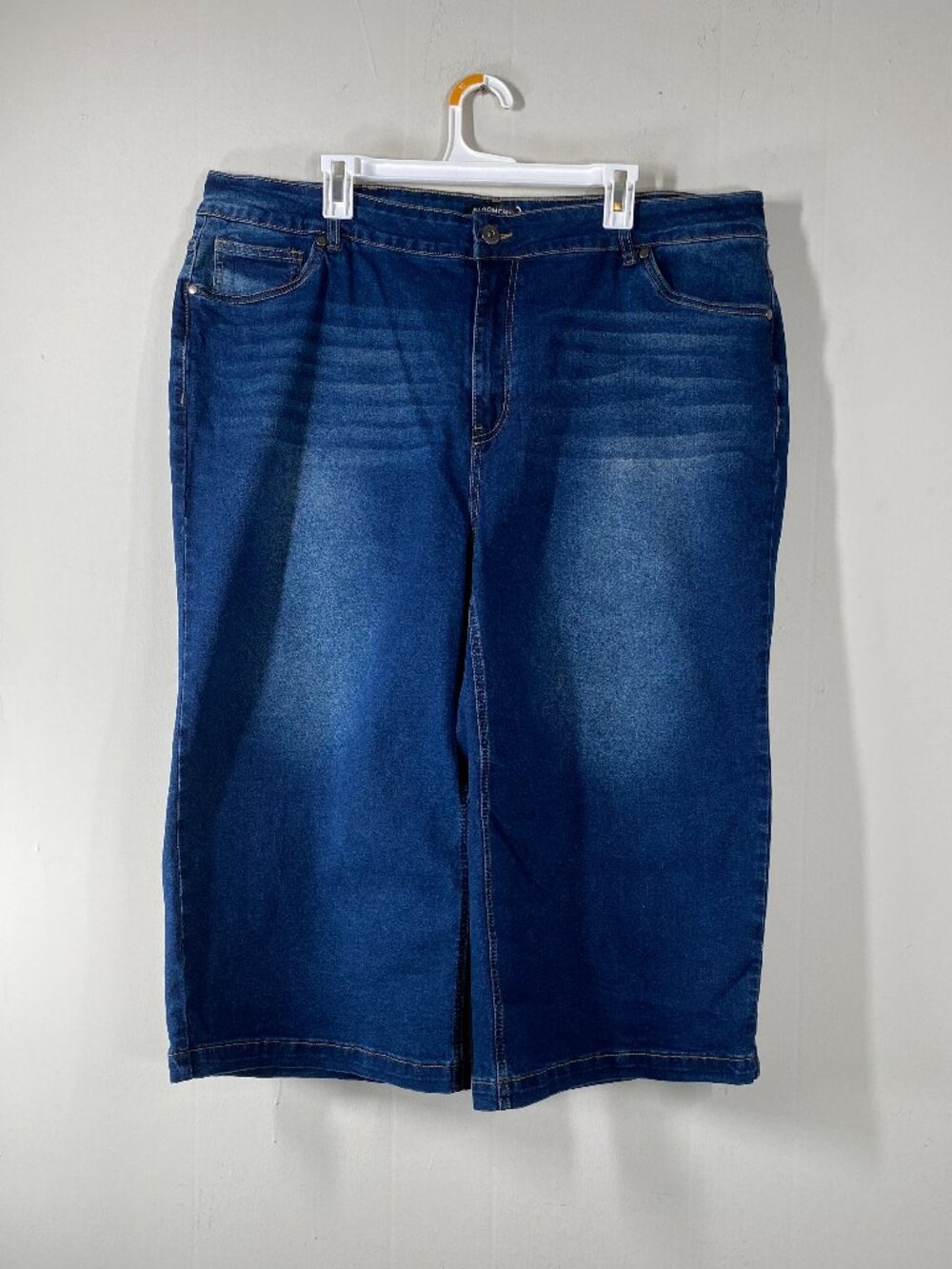 Bloomchic Capri Wide Leg Denim Jeans Women's 24 High Rise Blue Casual NWT